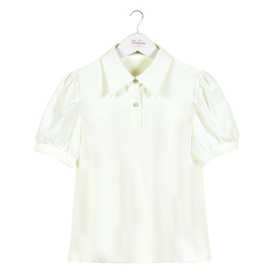 Блузка школьная Deloras 63973ZS молочная 01